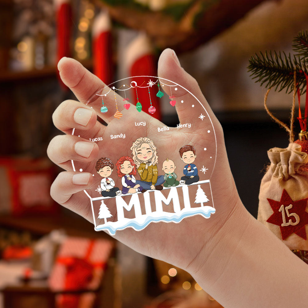 Warmly Christmas - Personalized Acrylic Ornament