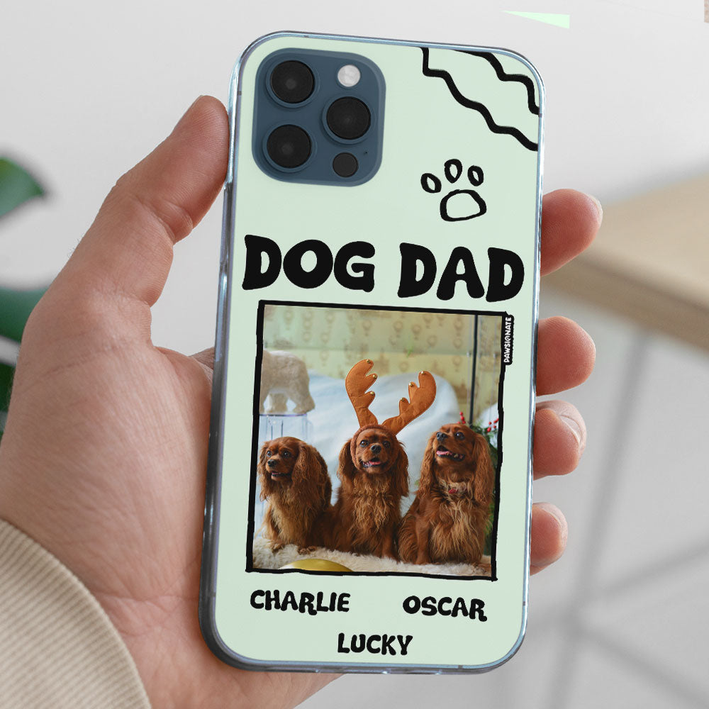 Dog Mom/Dad Cartoon Photo - Personalized Phone Case