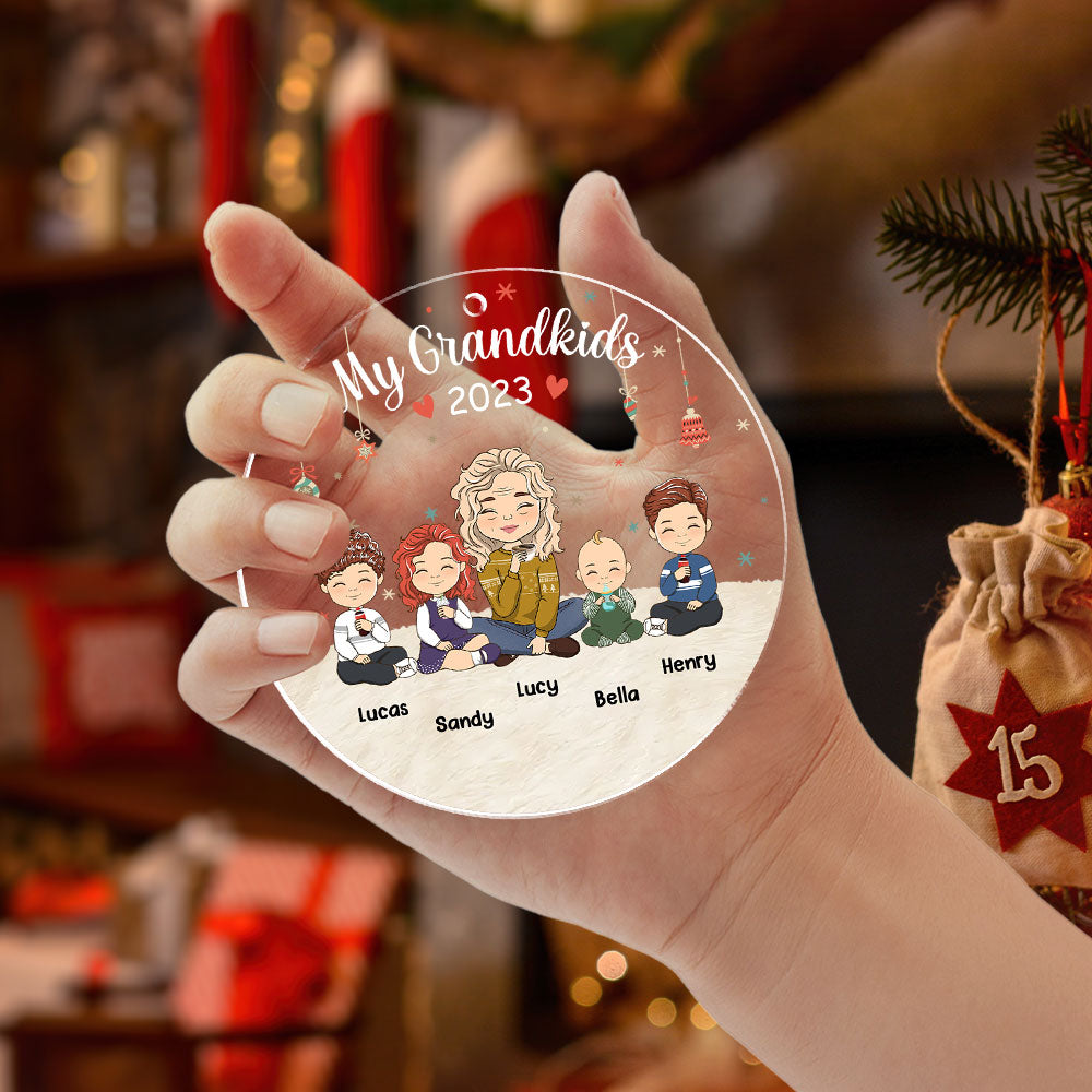 All My Grandkids - Personalized Acrylic Ornament