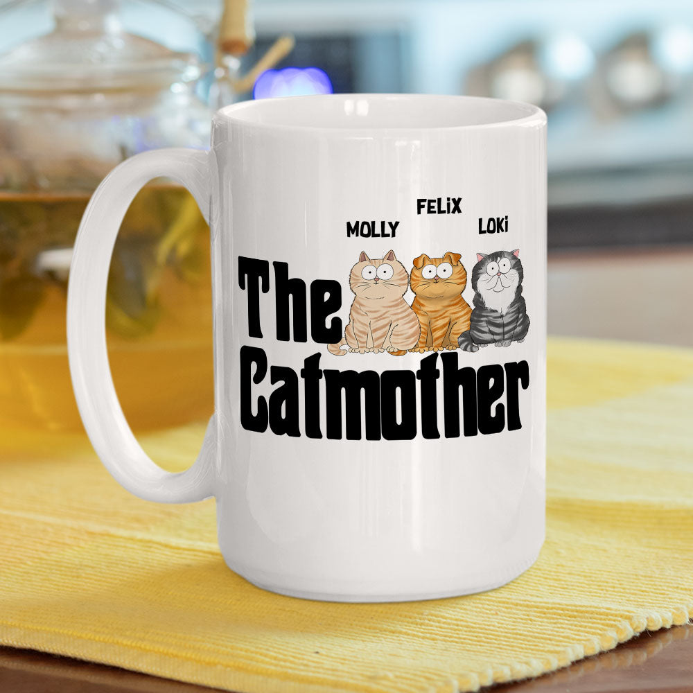 Custom Photo Mother's day Birthday Gifts For Cat Mom, Cat Lovers • The Cat Father - Personalized Coffee Mug