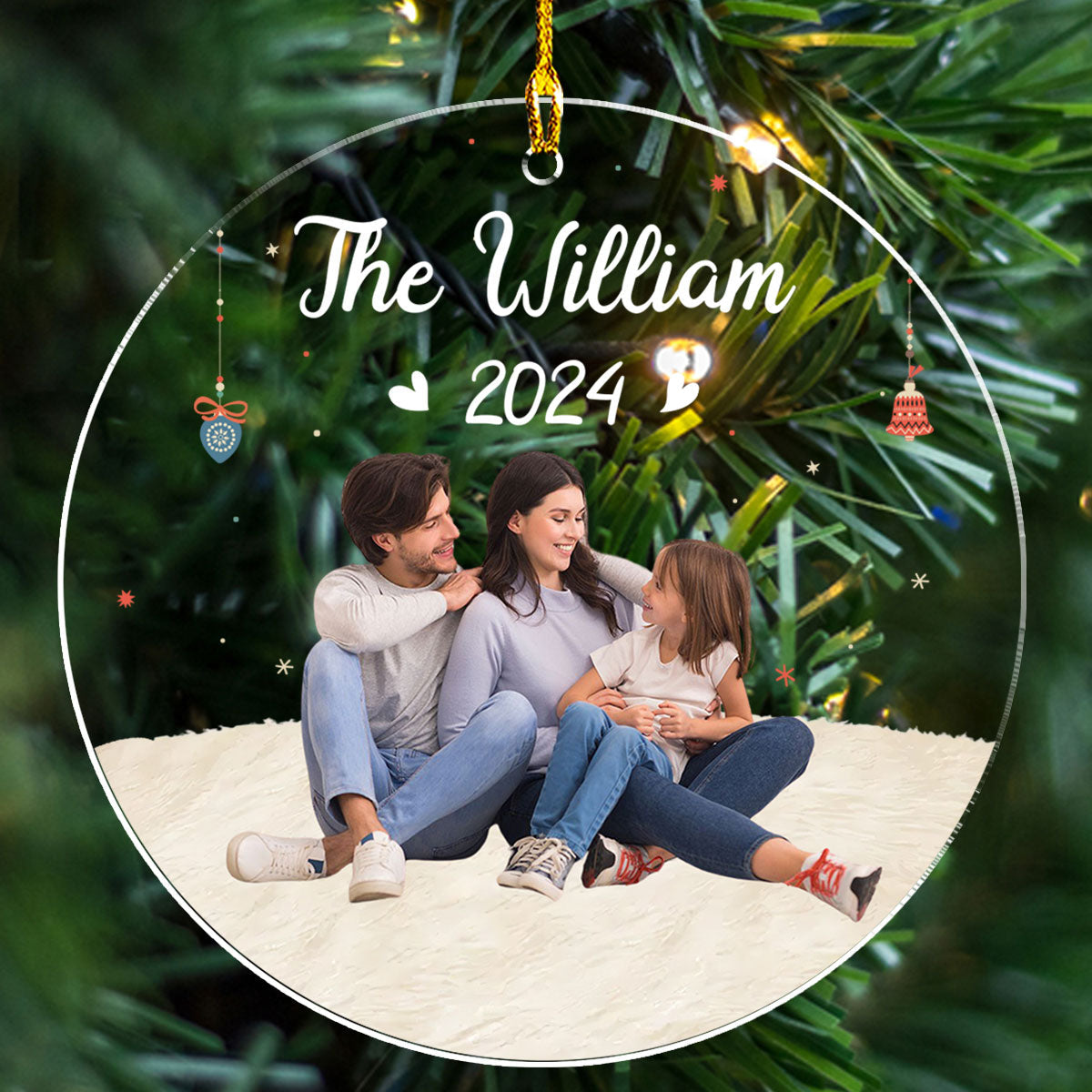 Family Moment - Personalized Acrylic Ornament