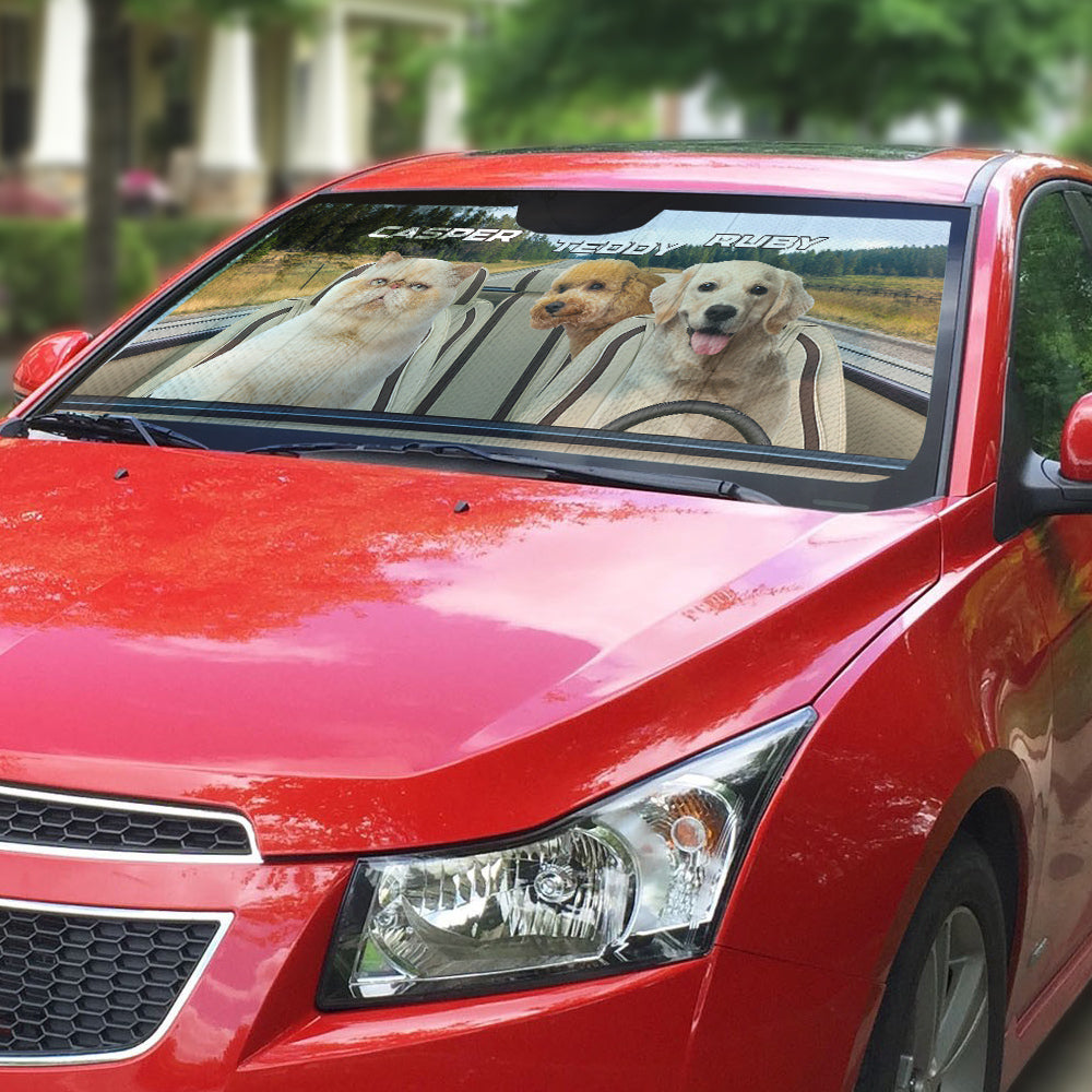 Photos Background - Personalized Car Sunshade