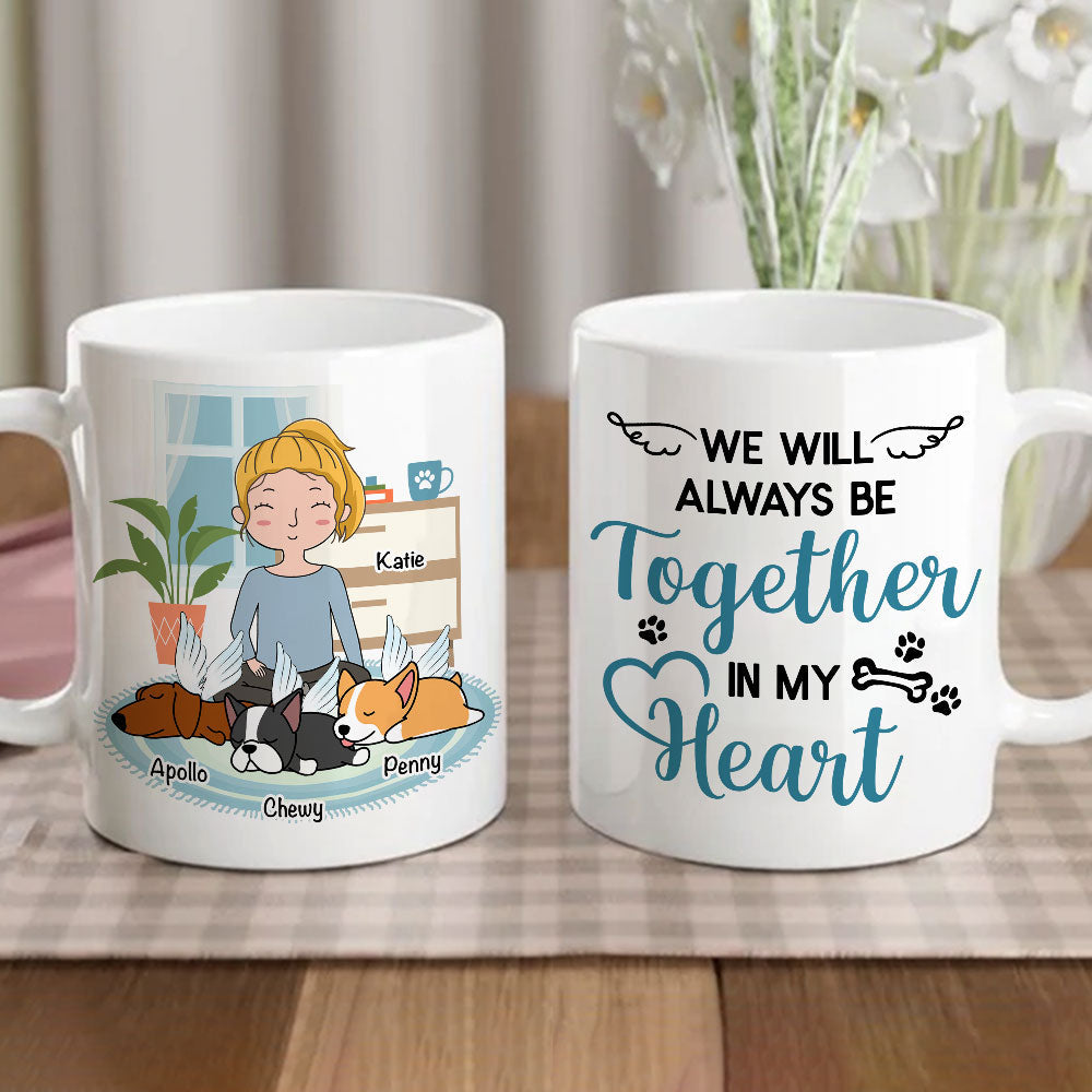 Custom Christmas Birthday Gifts For Dog Lovers • In My Heart - Personalized Coffee Mug