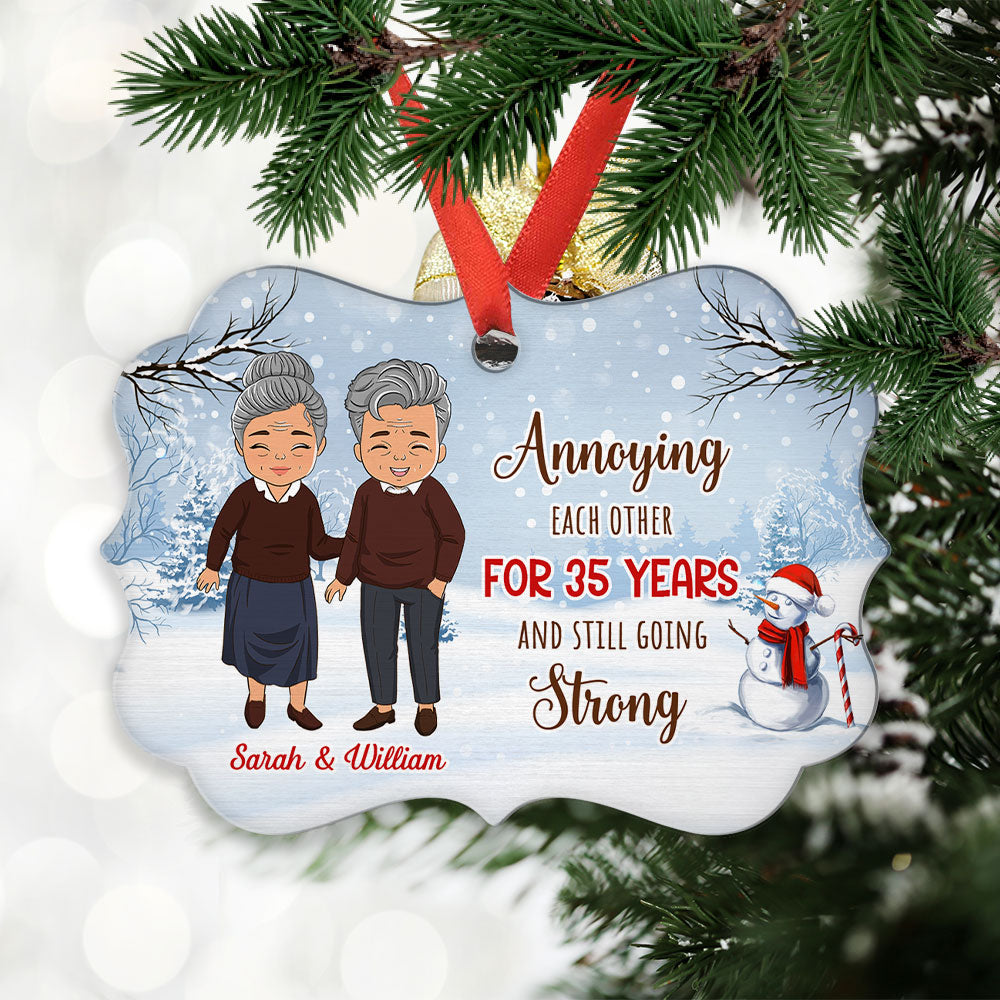 Annoying Couple - Personalized Aluminum Ornament
