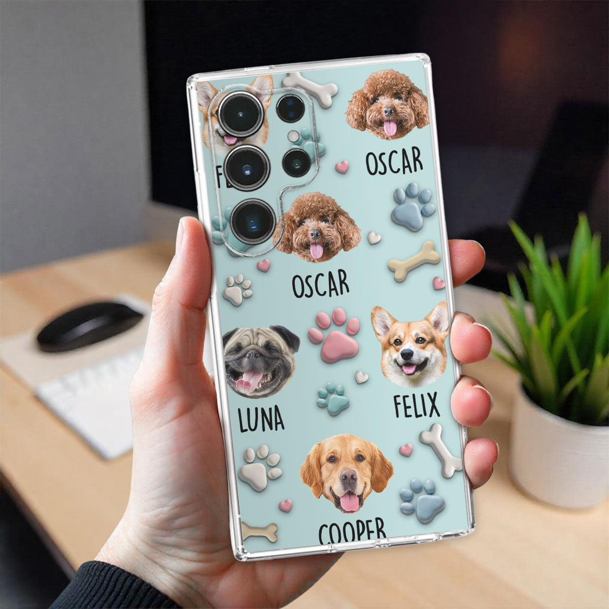 Dog Face - Personalized 3D Effect Phone Case
