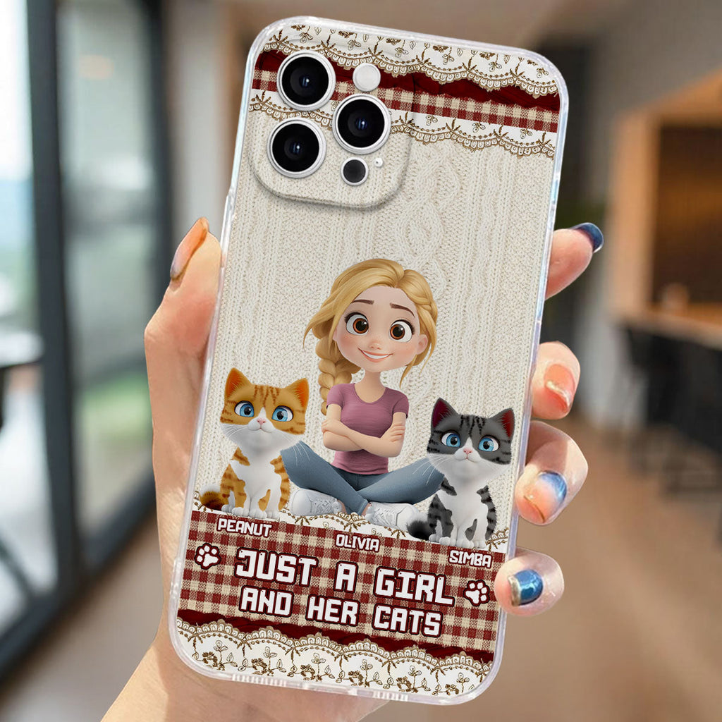 Just A Cat Girl - Personalized Phone Case