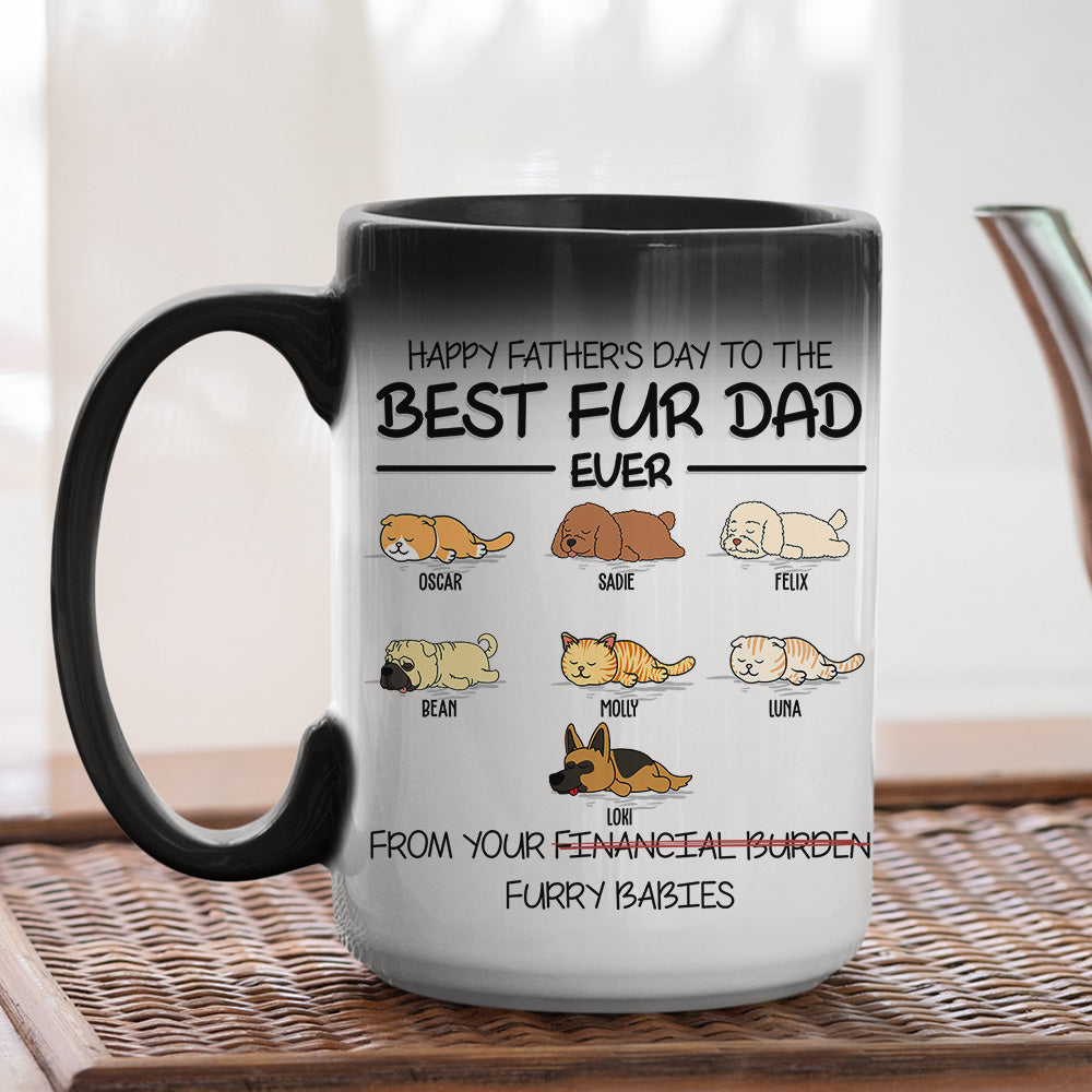 Custom Photo Mother's day Birthday Gifts For Cat Mom, Cat Lovers • Happy Mother's Day To The Best Fur Mom Ever - Personalized Color Changing Mug