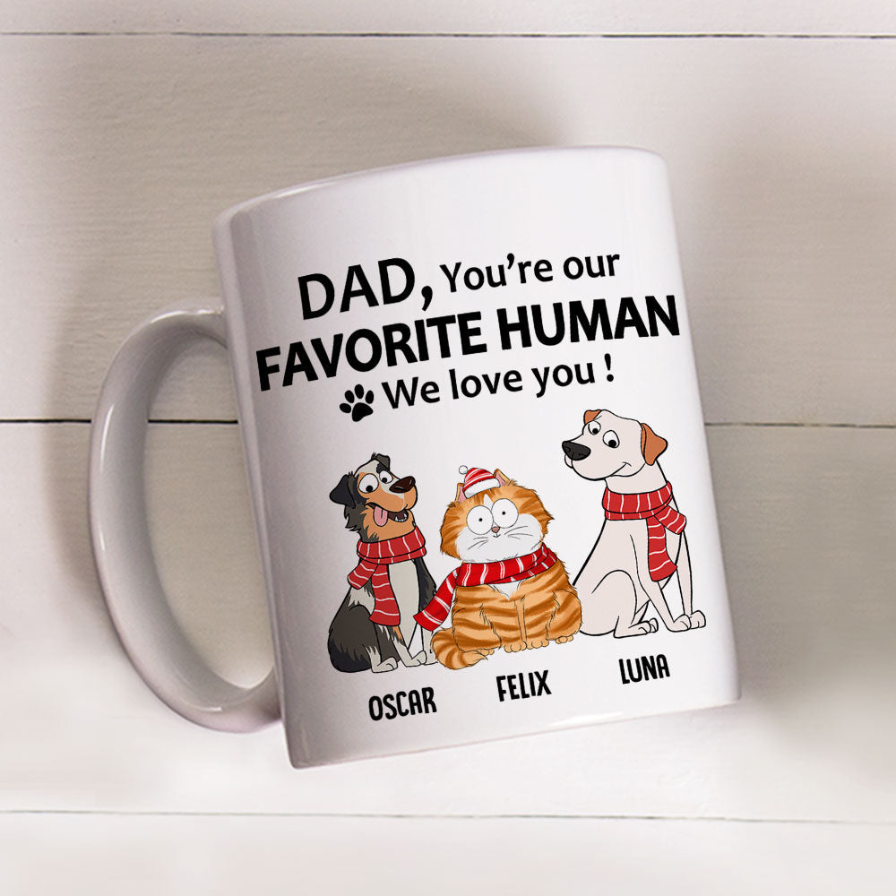 Custom Photo Mother's day Birthday Gifts For Cat Mom, Cat Lovers • To My Human - Personalized Coffee Mug