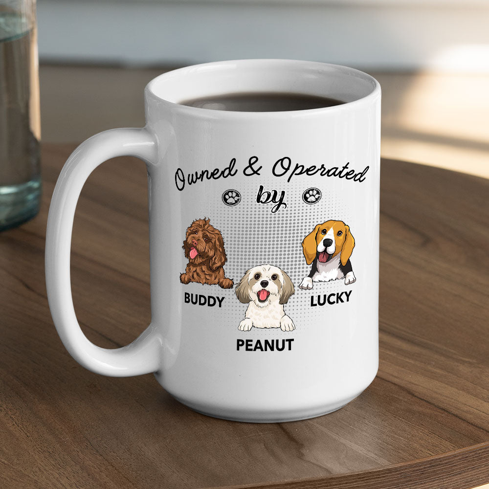 Custom Christmas Birthday Gifts For Dog Lovers • Operated By Dog - Personalized Coffee Mug