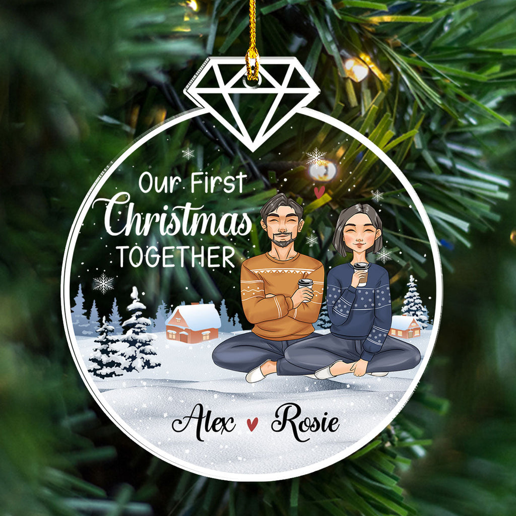Our First Christmas Together - Personalized Acrylic Ornament