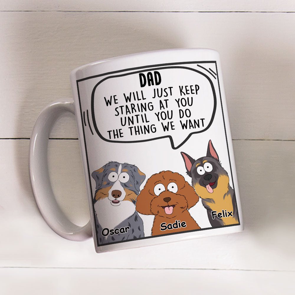 Custom Photo Christmas Birthday Gifts For Dog Lovers • I Will Just - Personalized Coffee Mug