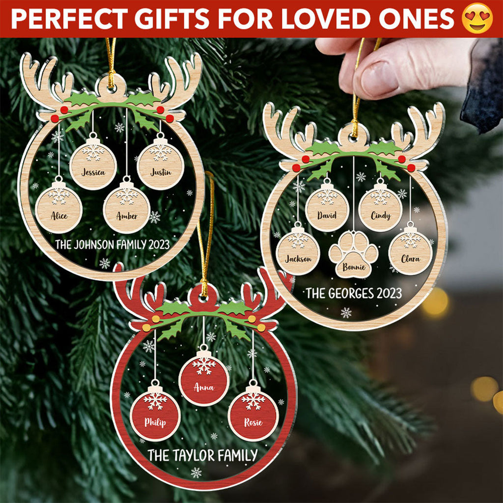 Red Paw Charm - Personalized Acrylic Ornament