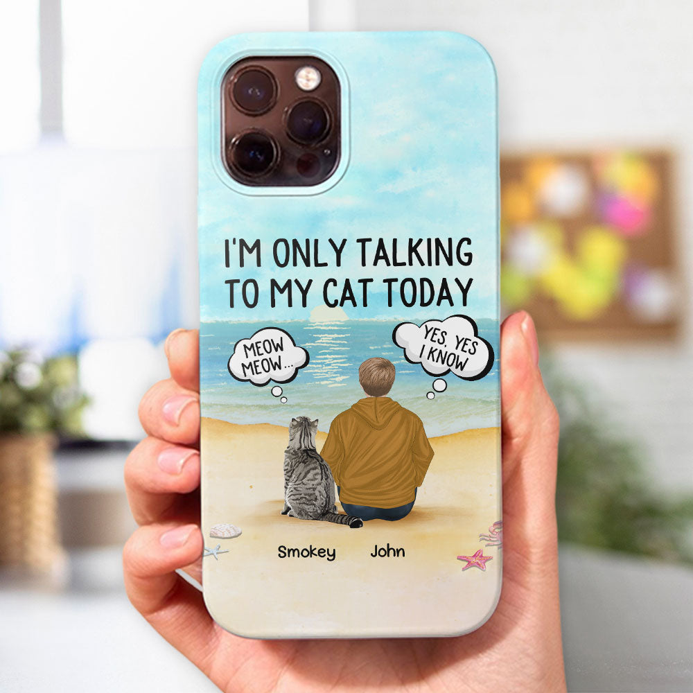 Talking To Cats - Personalized Phone Case