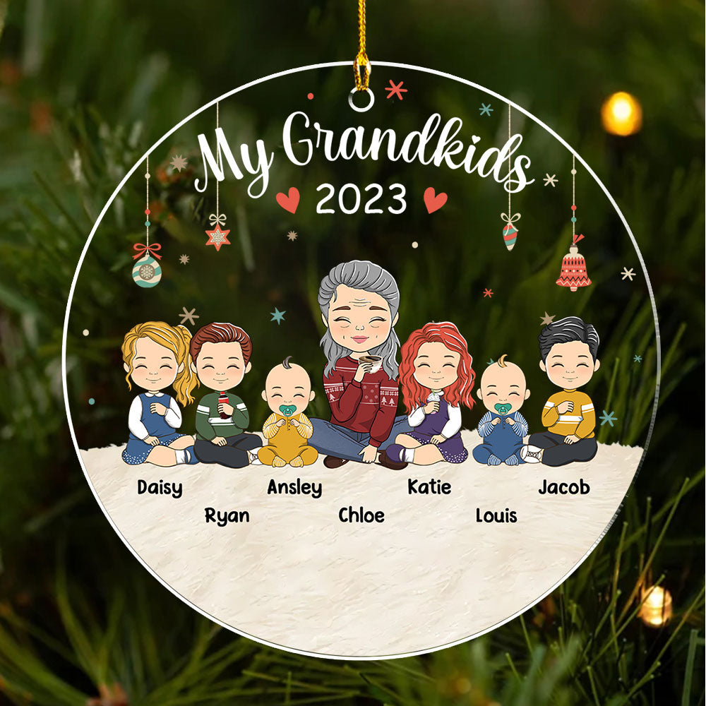 All My Grandkids - Personalized Acrylic Ornament