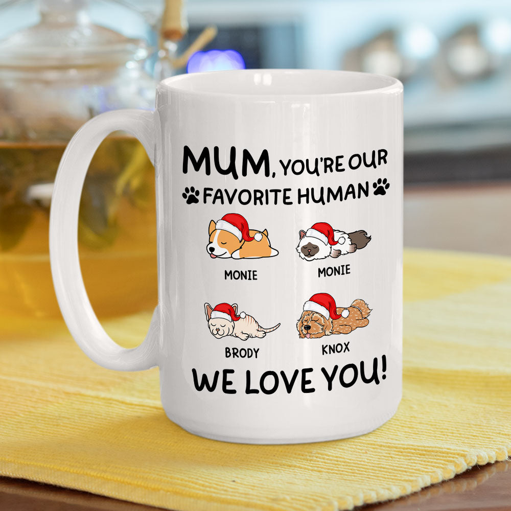 Custom Photo Mother's day Birthday Gifts For Cat Mom, Cat Lovers • Favorite Pet - Personalized Coffee Mug