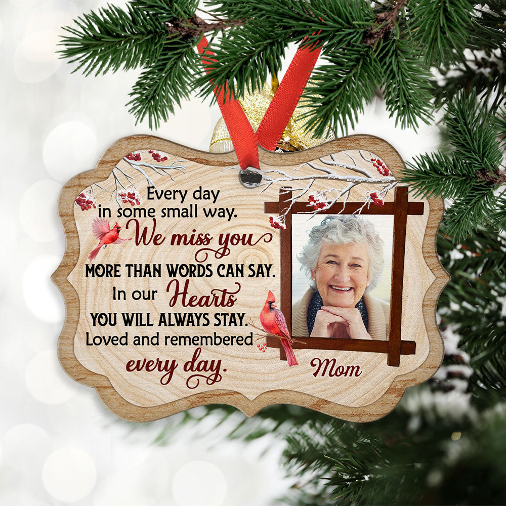 We Miss You - Personalized Aluminum Ornament