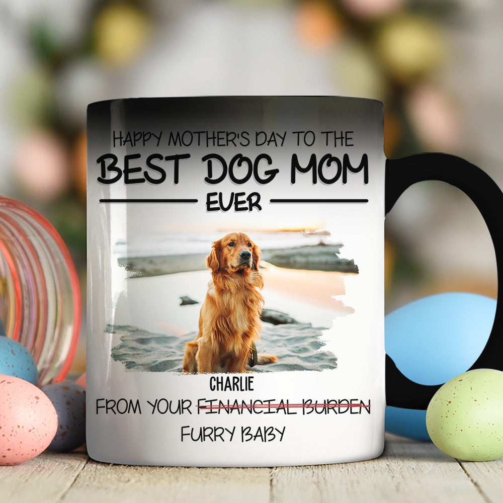 Custom Photo Mother's day Birthday Gifts For Cat Mom, Cat Lovers • Happy Mother's Day To The Best Fur Mom Ever - Personalized Color Changing Mug