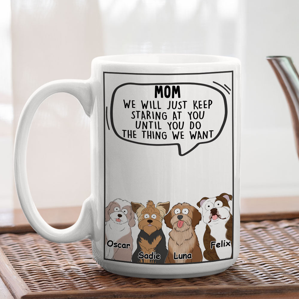 Custom Photo Christmas Birthday Gifts For Dog Lovers • I Will Just - Personalized Coffee Mug