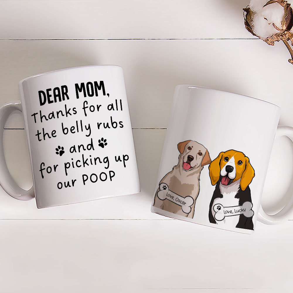 Custom Christmas Birthday Gifts For Dog Lovers • Pick Up Dog Poop - Personalized Coffee Mug