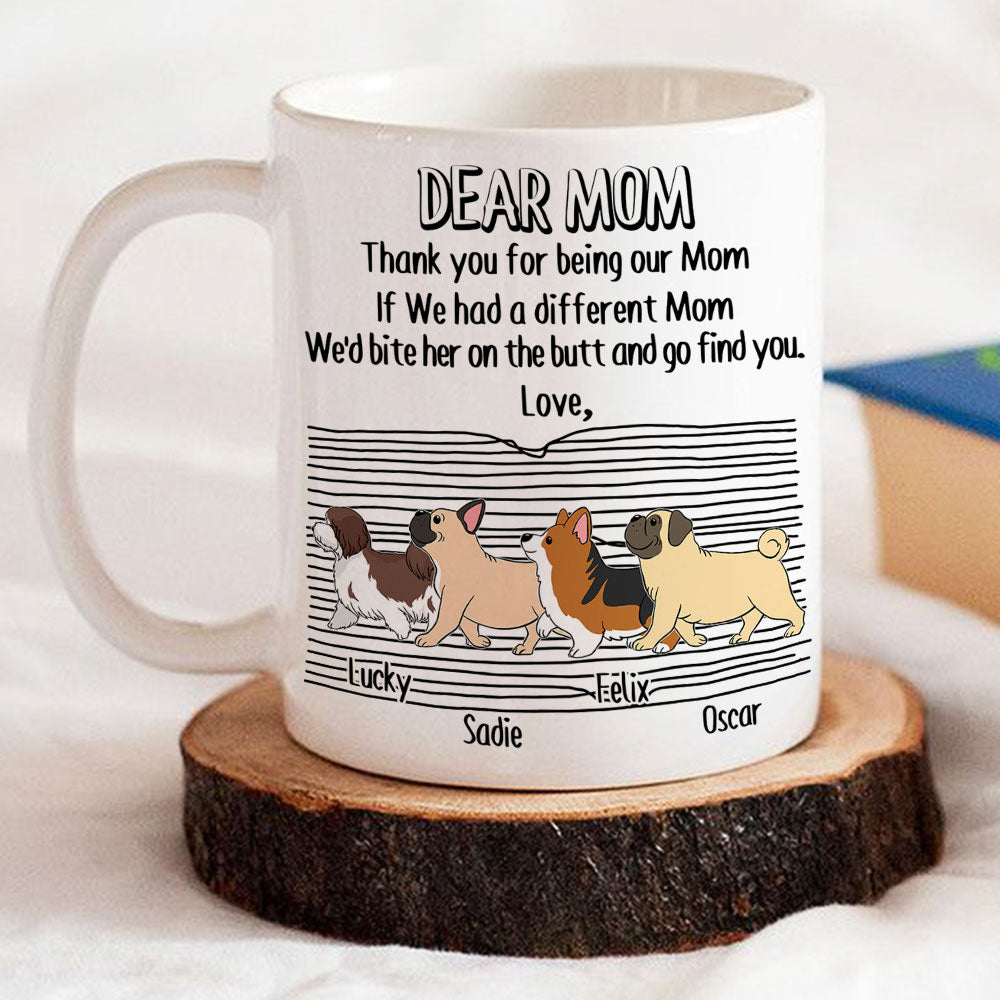 Custom Christmas Birthday Gifts For Dog Lovers • Thank You For Being Our Parents - Personalized Coffee Mug