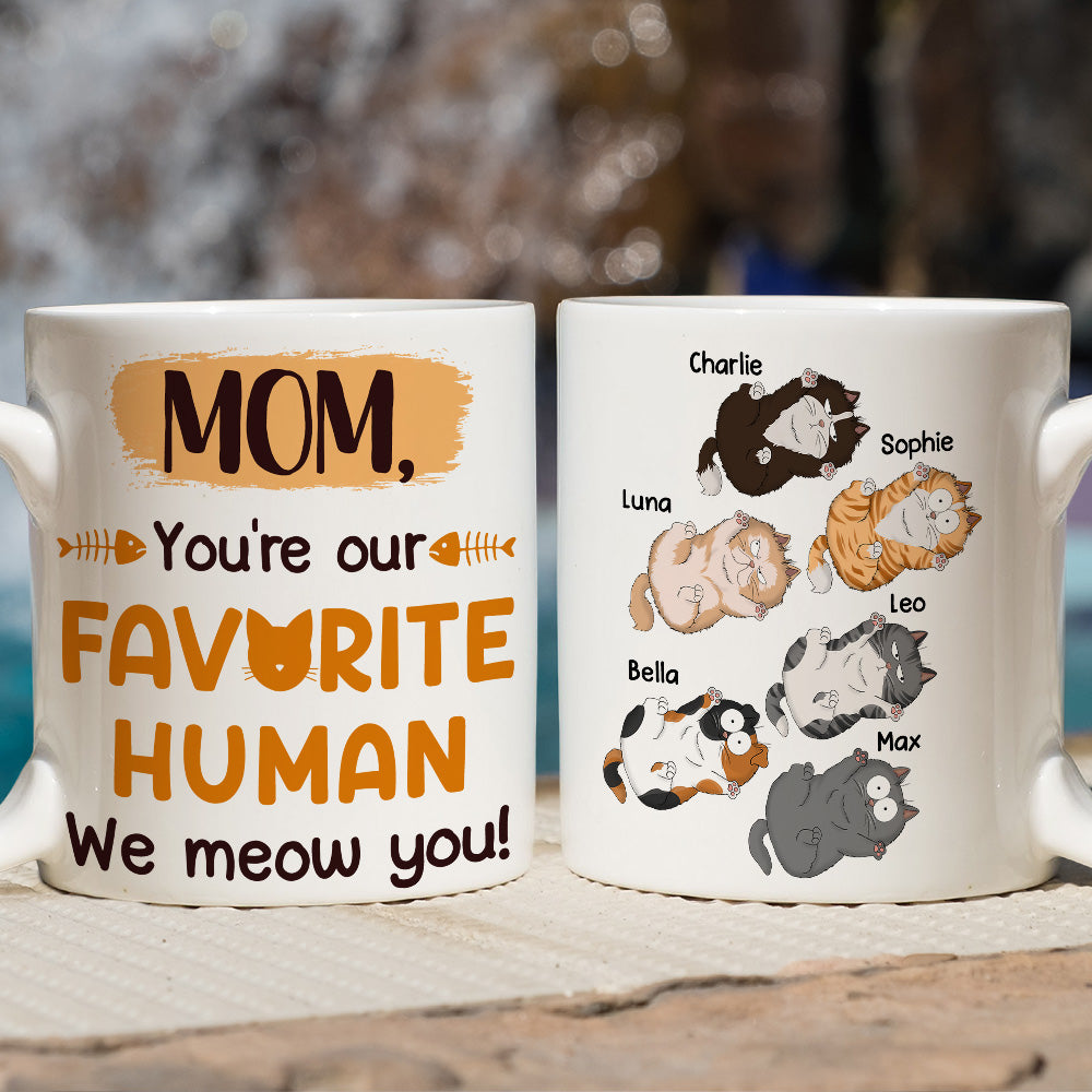 Custom Mother's day Birthday Gifts For Cat Mom, Cat Lovers • We Meow You - Personalized Coffee Mug