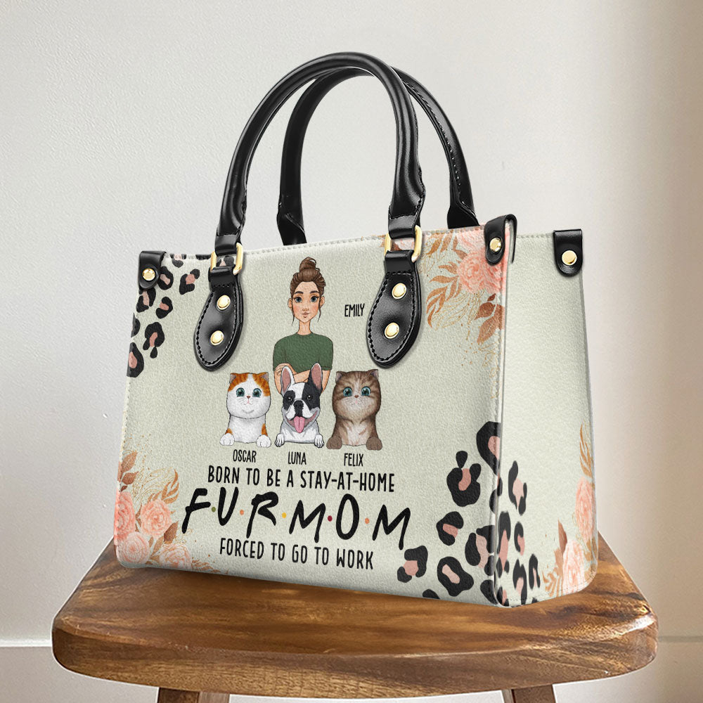 Stay At Home - Personalized Leather Bag