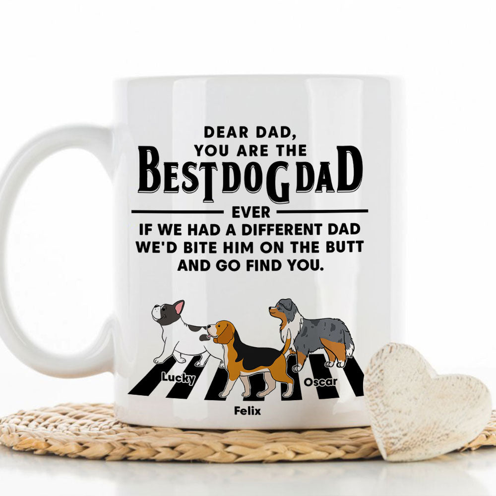 Custom Christmas Birthday Gifts For Dog Lovers • Dear Mom Dad - Personalized Coffee Mug
