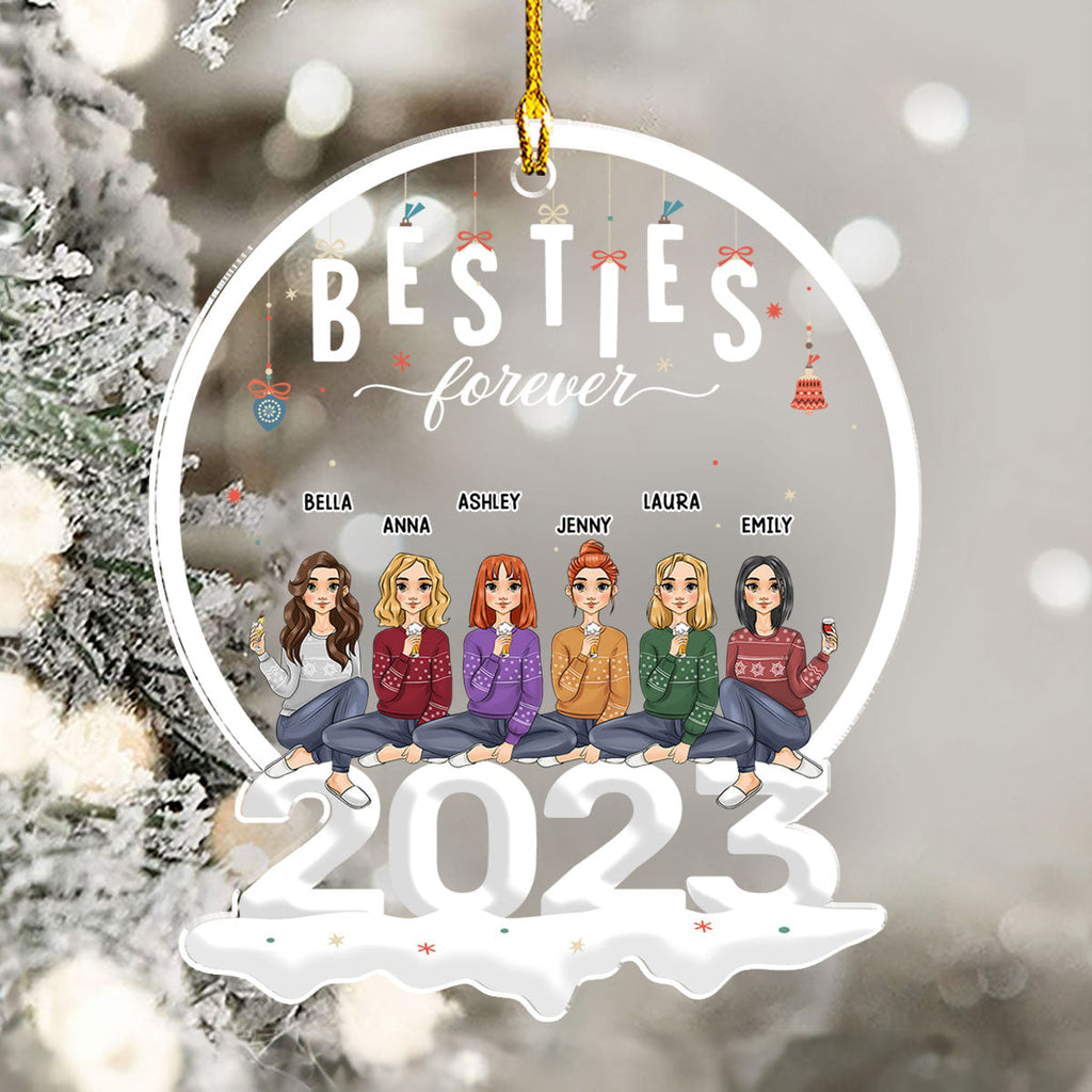 Besties 2023 - Personalized Acrylic Ornament