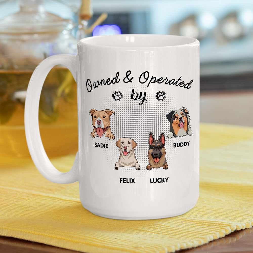 Custom Christmas Birthday Gifts For Dog Lovers • Operated By Dog - Personalized Coffee Mug