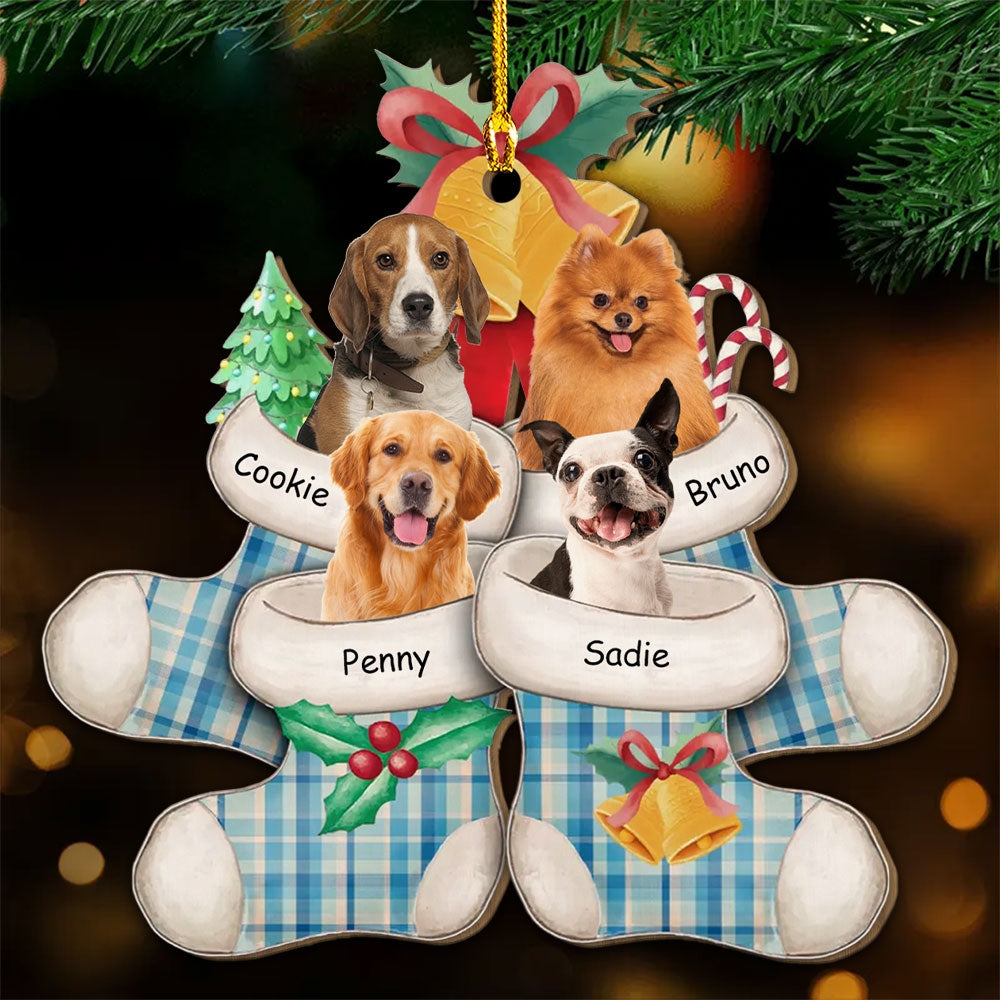Stocking Photo - Personalized 1-layered Wood Ornament