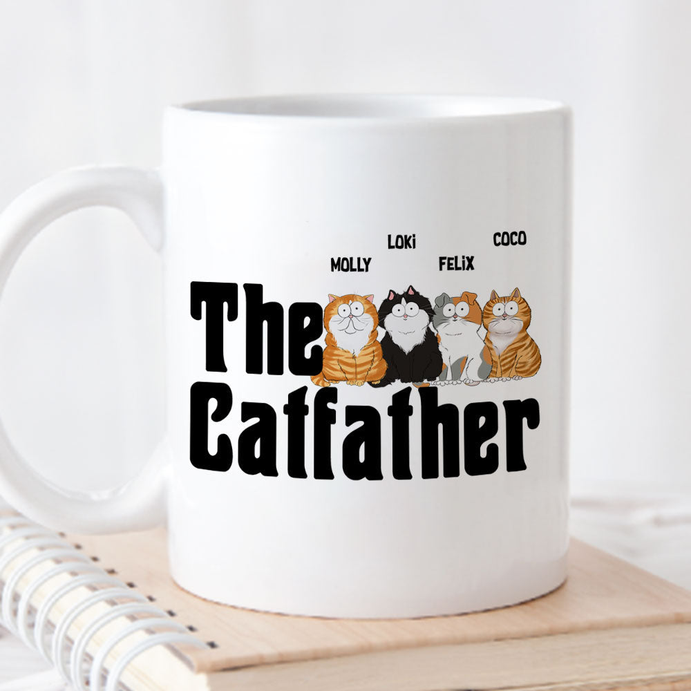 Custom Photo Mother's day Birthday Gifts For Cat Mom, Cat Lovers • The Cat Father - Personalized Coffee Mug