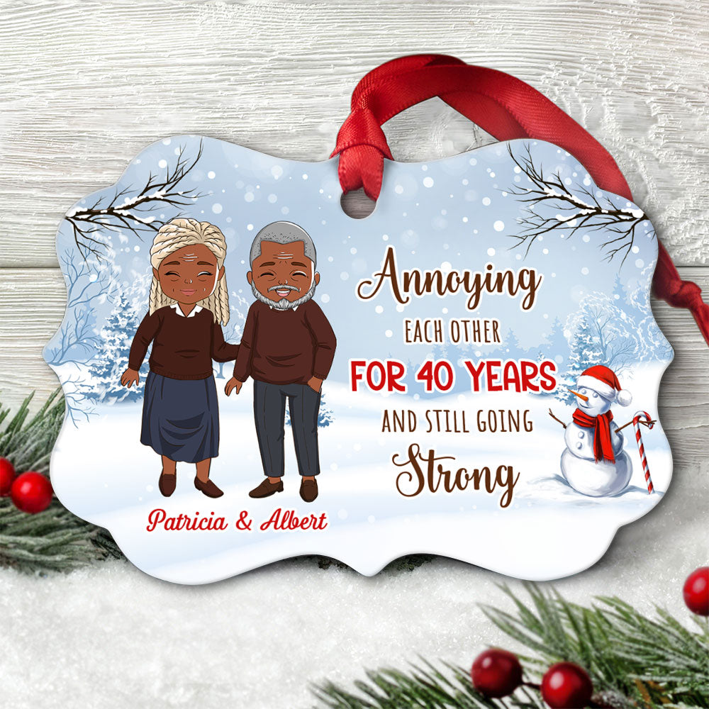 Annoying Couple - Personalized Aluminum Ornament