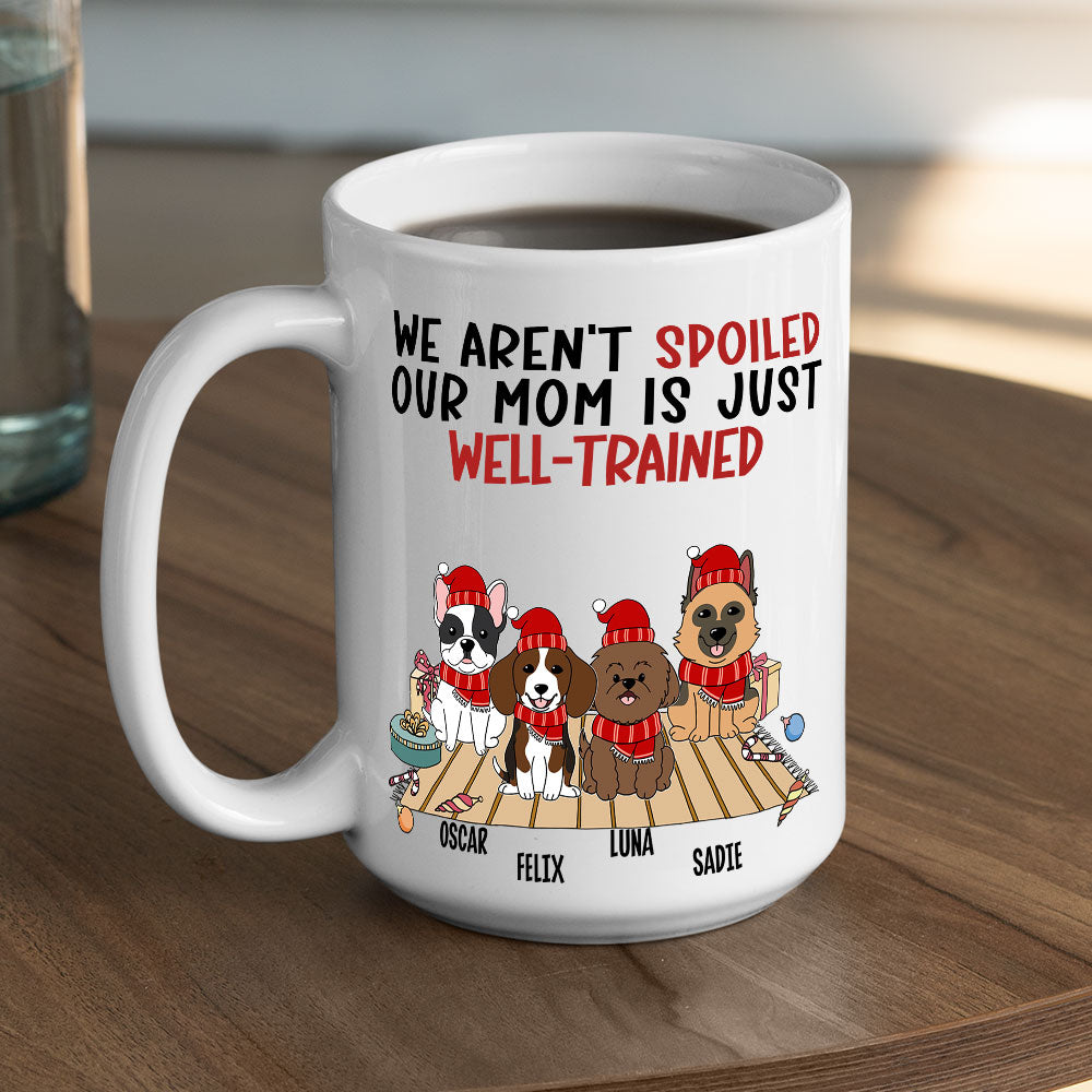 Custom Photo Christmas Birthday Gifts For Dog Lovers • Well Trained Mom - Personalized Coffee Mug
