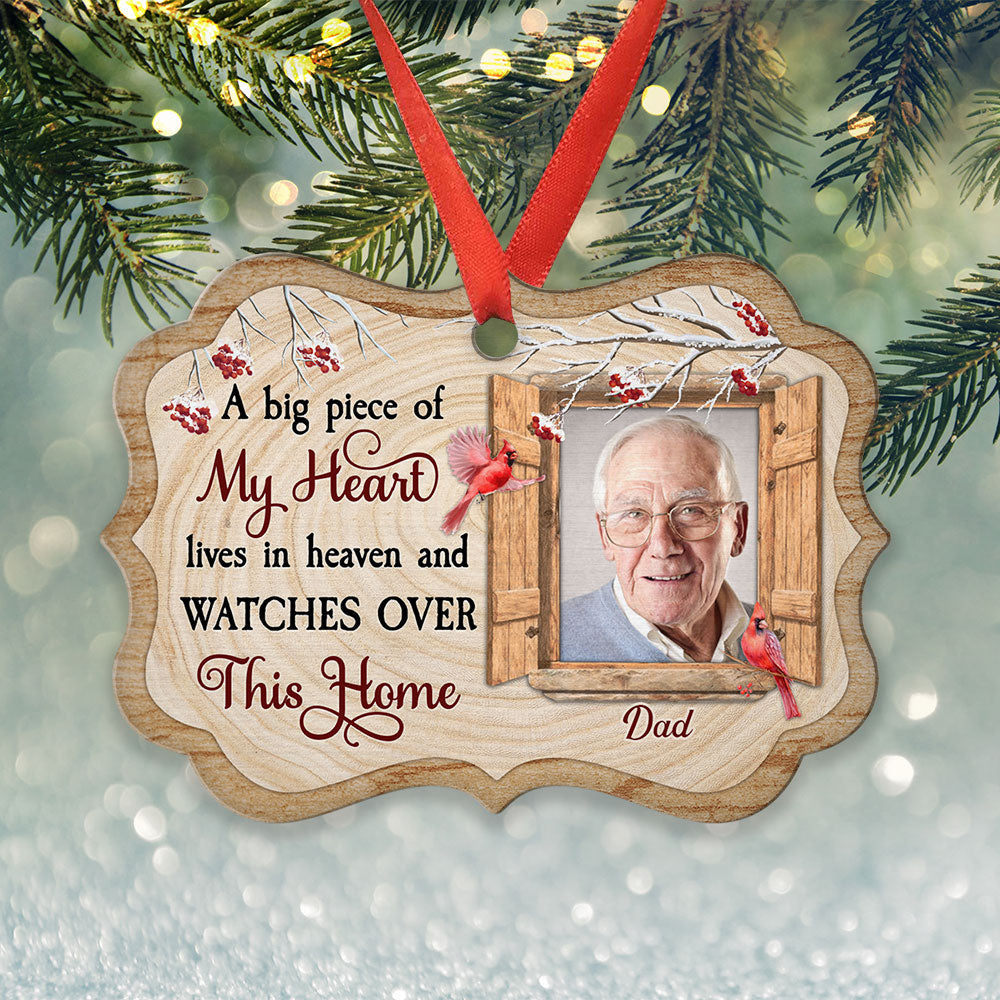 Live In Heaven - Personalized Aluminum Ornament