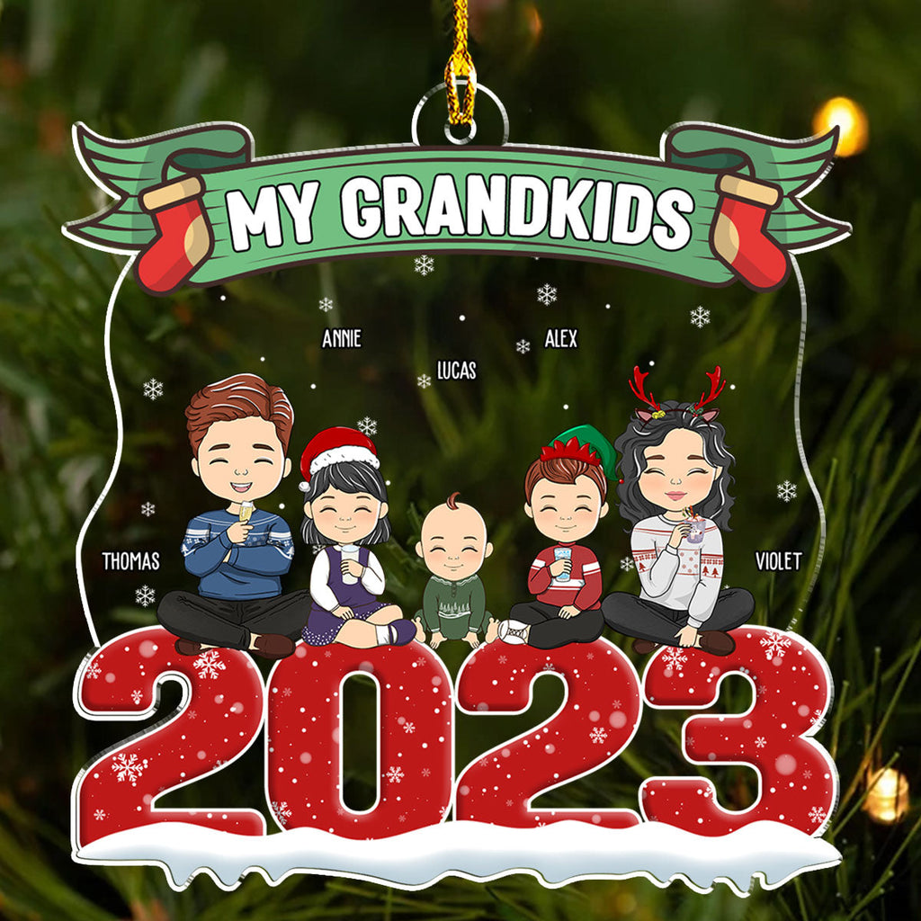 2023 Grandkids - Personalized Acrylic Ornament