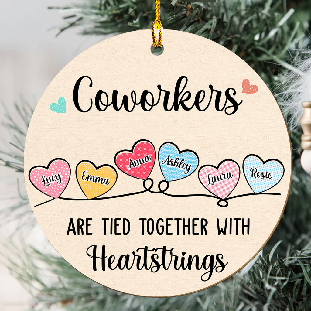 Tied Together - Personalized 1-layered Wood Ornament