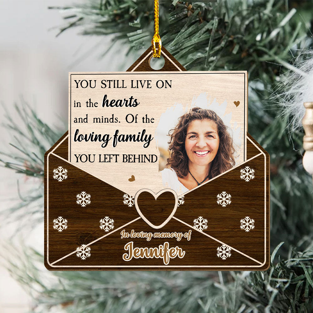 Still Live On - Personalized 1-layered Wood Ornament