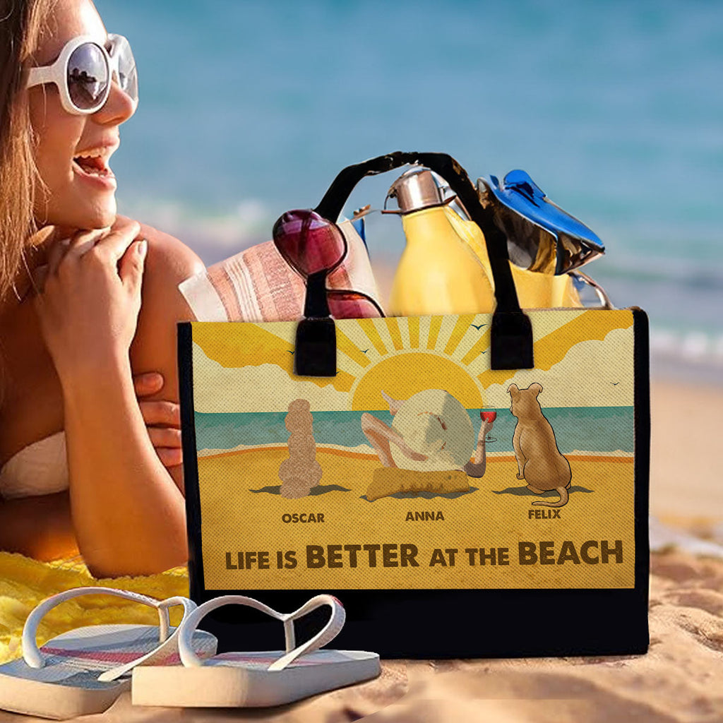 Peace Of The Beach - Personalized Canvas Tote Bag
