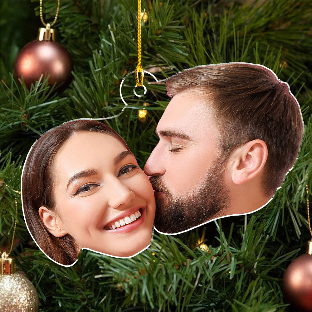 Funny Face Christmas - Personalized Acrylic Ornament