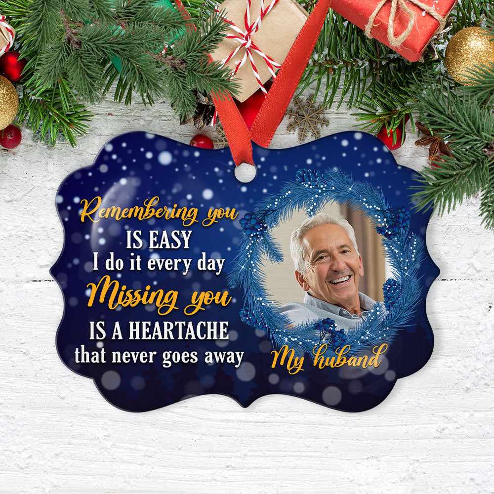 Miss You Every Day - Personalized Aluminum Ornament