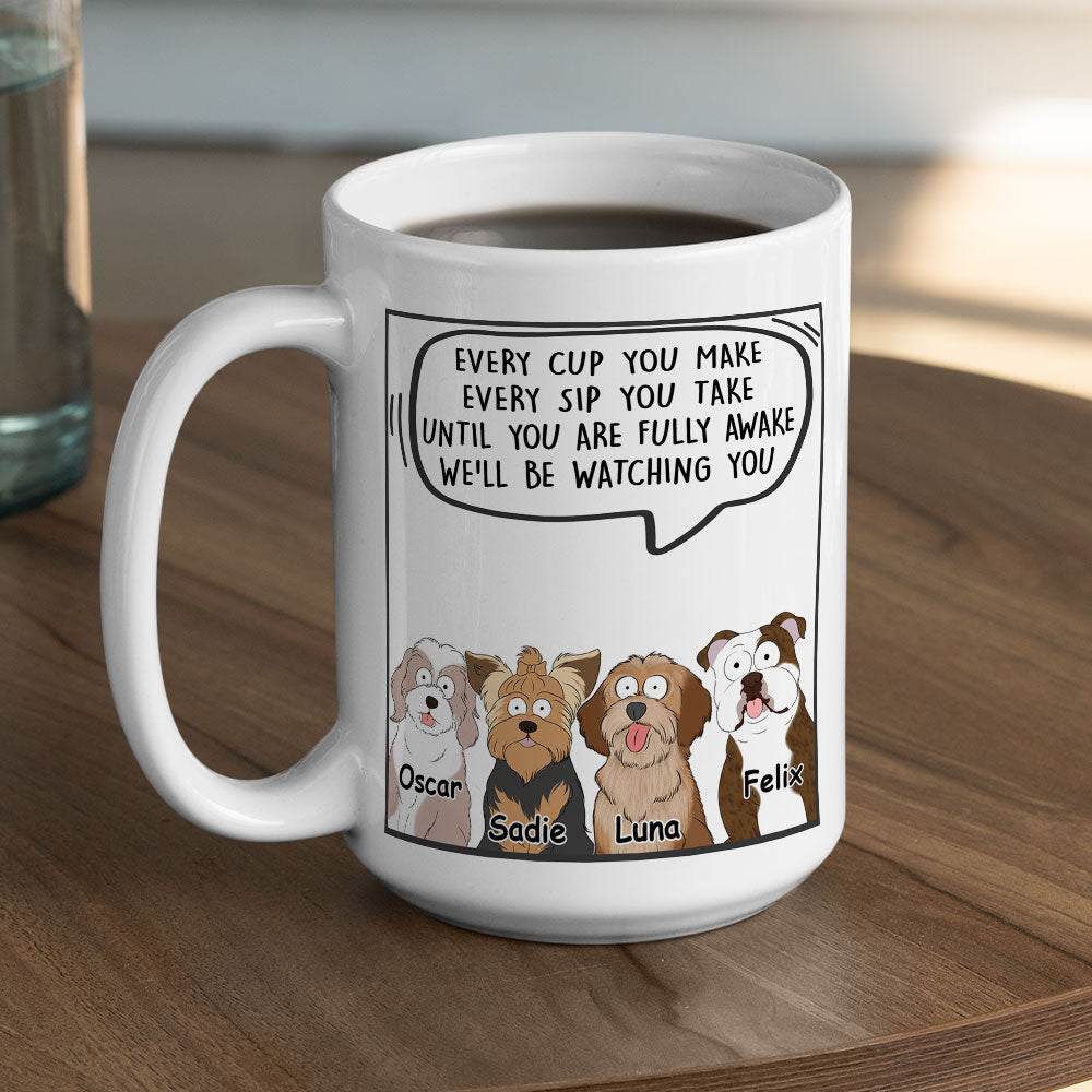 Custom Photo Christmas Birthday Gifts For Dog Lovers • Every Cup You Make - Personalized Coffee Mug