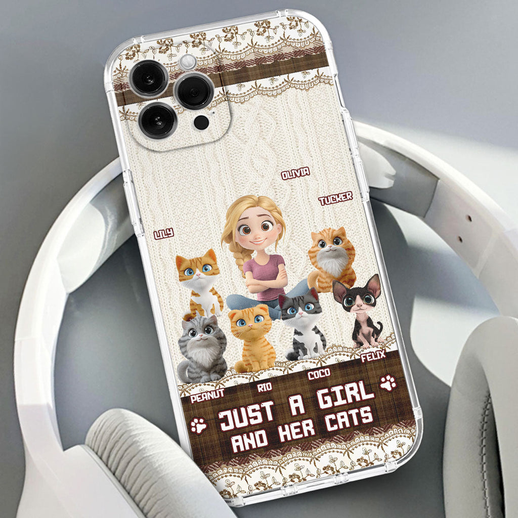 Just A Cat Girl - Personalized Phone Case