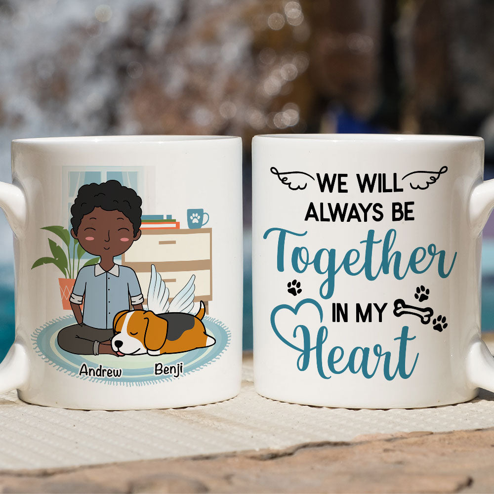 Custom Christmas Birthday Gifts For Dog Lovers • In My Heart - Personalized Coffee Mug