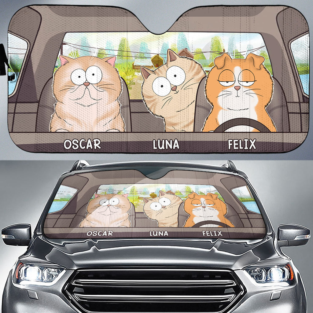 Cool Kitty - Personalized Car Sunshade