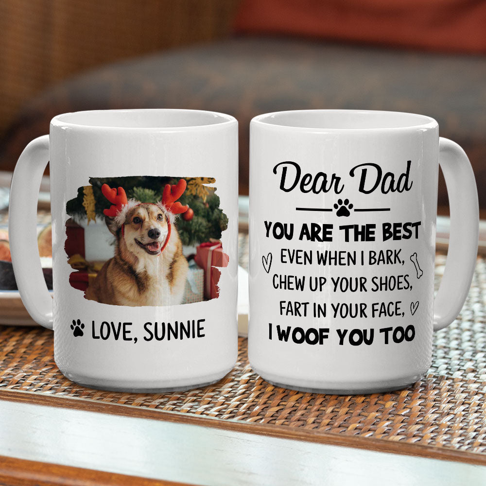Custom Photo Christmas Birthday Gifts For Dog Lovers • Still Woof Me - Personalized Coffee Mug