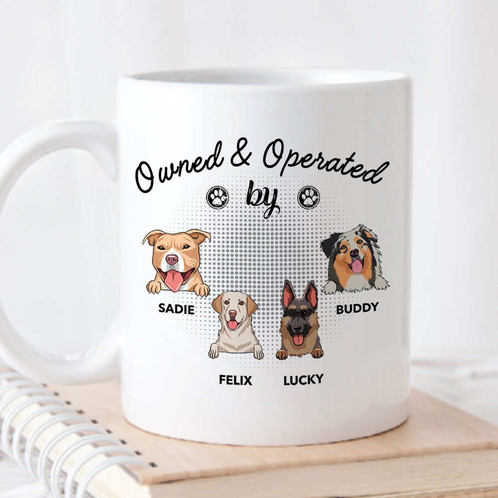 Custom Christmas Birthday Gifts For Dog Lovers • Operated By Dog - Personalized Coffee Mug