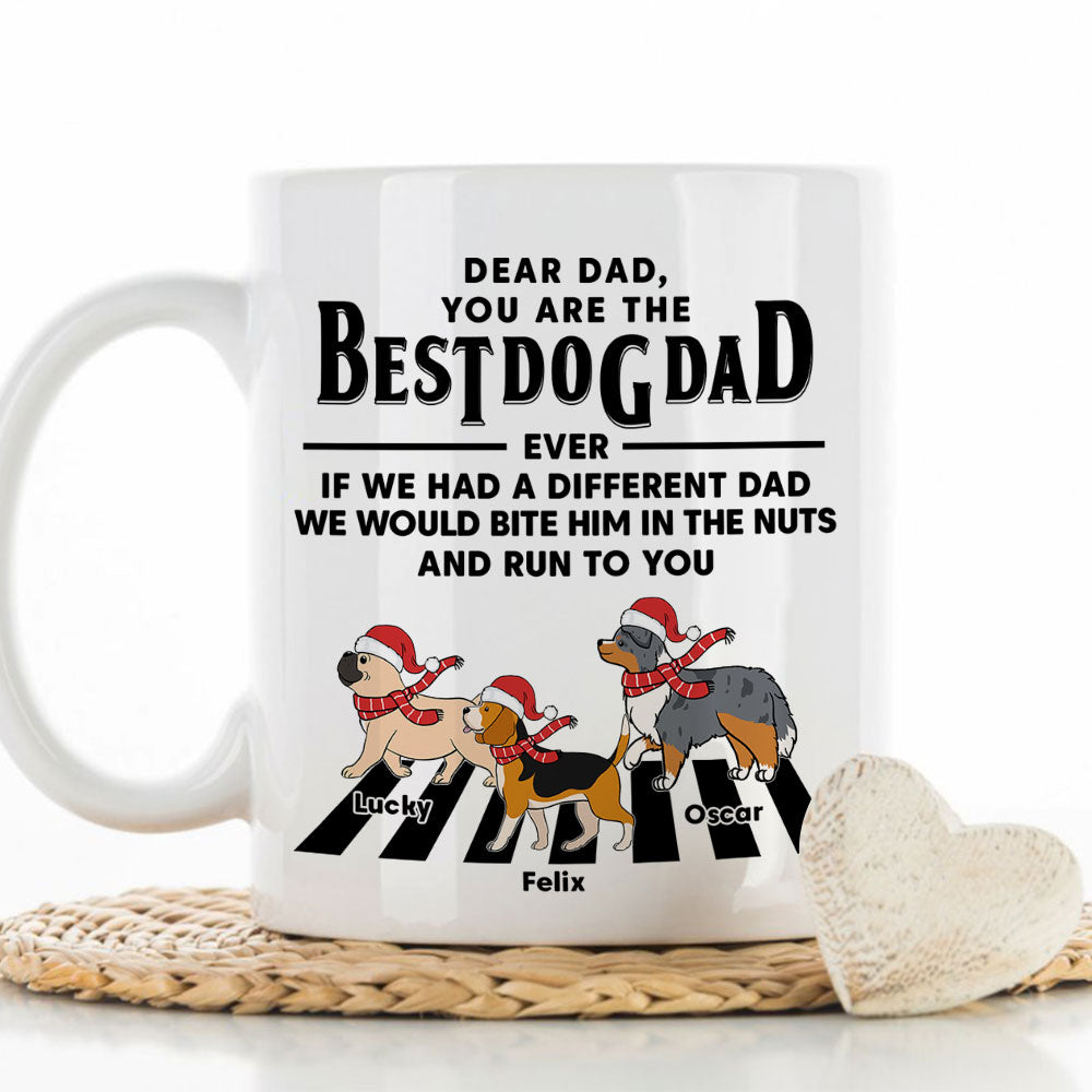 Custom Christmas Birthday Gifts For Dog Lovers • Run To You Christmas - Personalized Coffee Mug