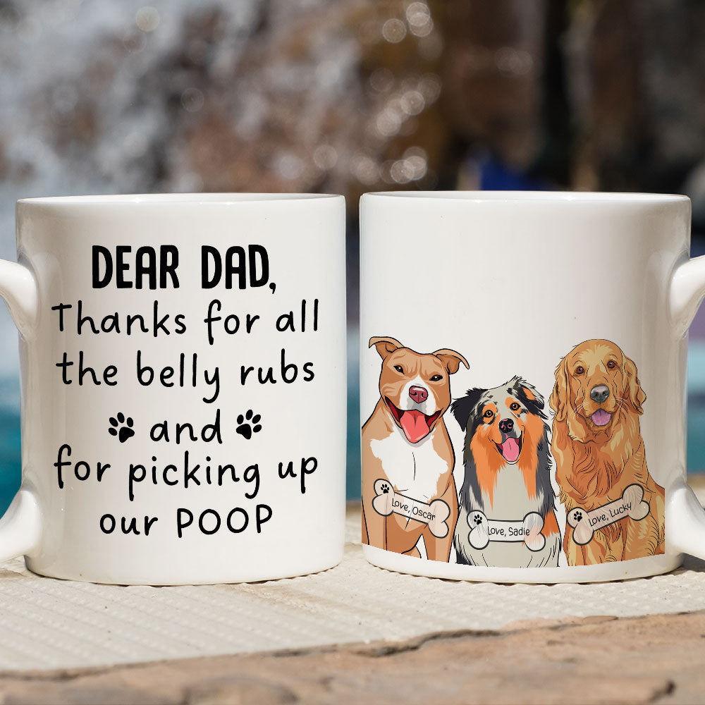 Custom Christmas Birthday Gifts For Dog Lovers • Pick Up Dog Poop - Personalized Coffee Mug