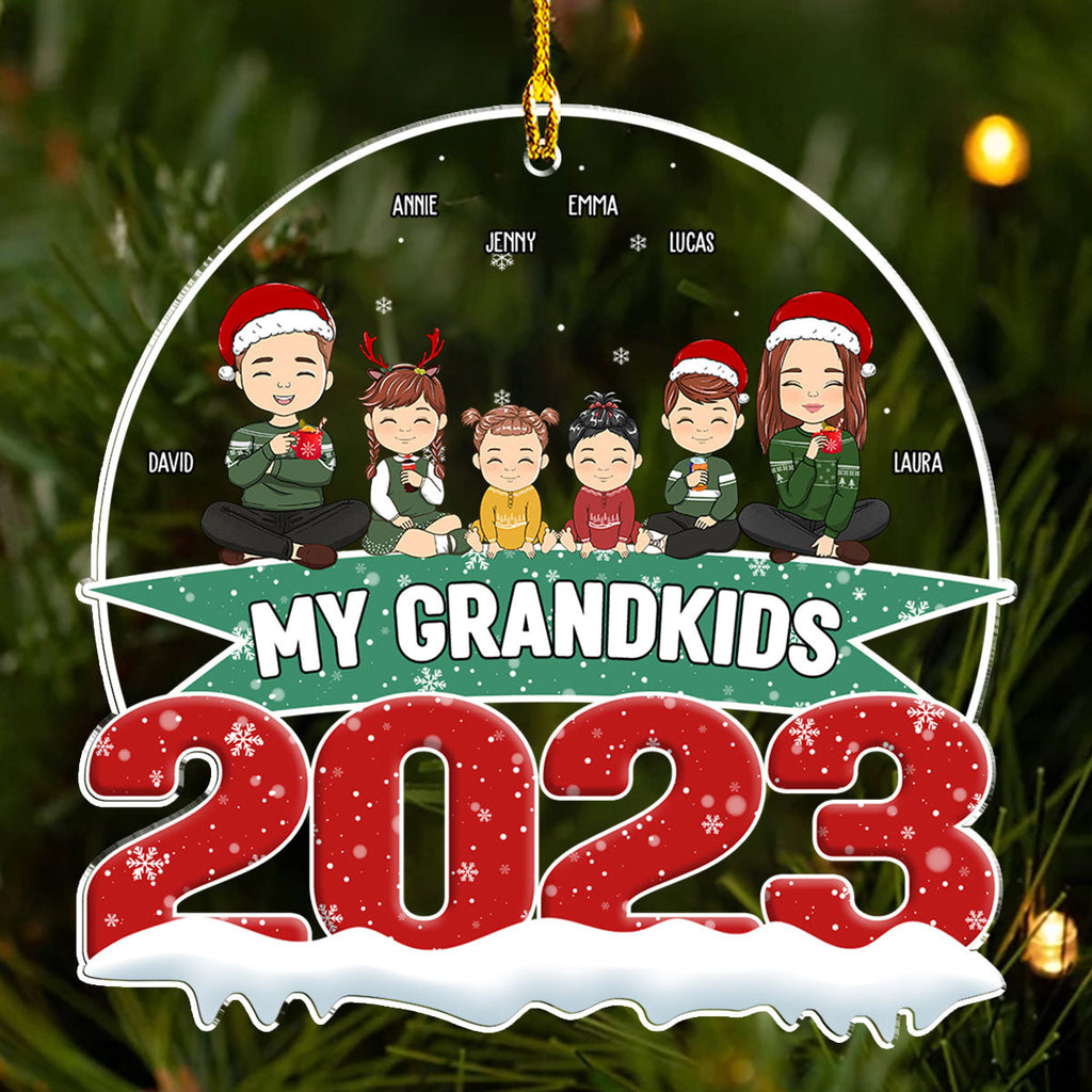 My Grandkids 2023 - Personalized Acrylic Ornament