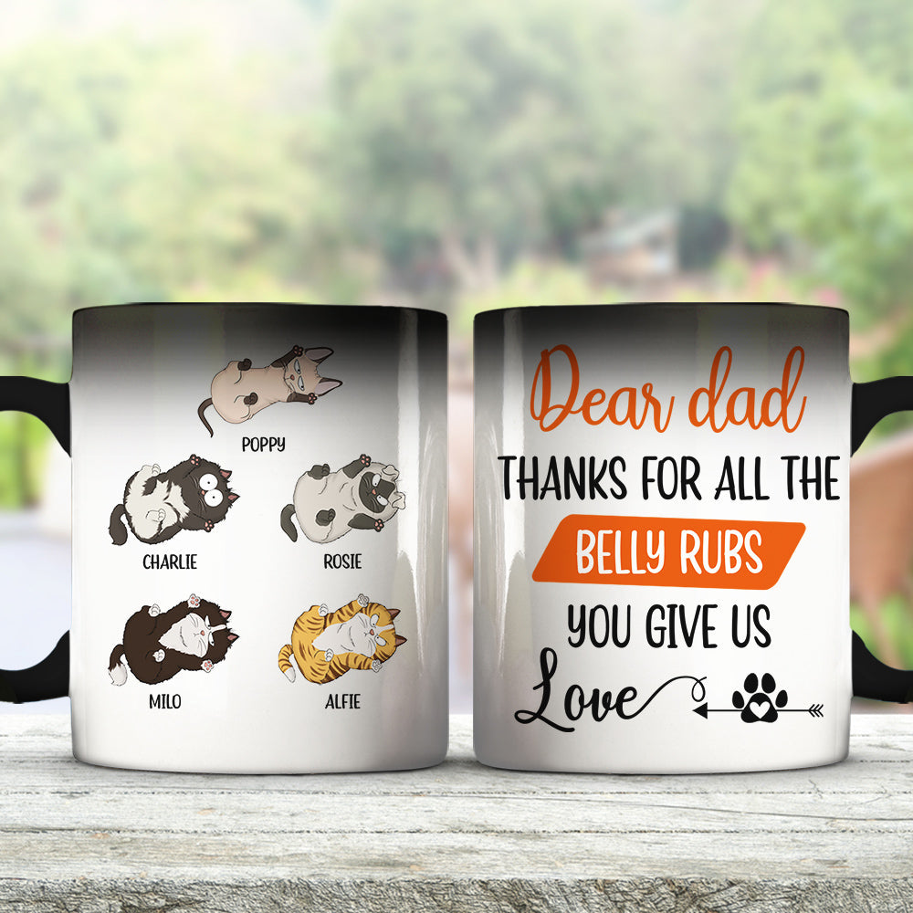 Custom Mother's day Birthday Gifts For Cat Mom, Cat Lovers • Thanks For All - Personalized Color Changing Mug